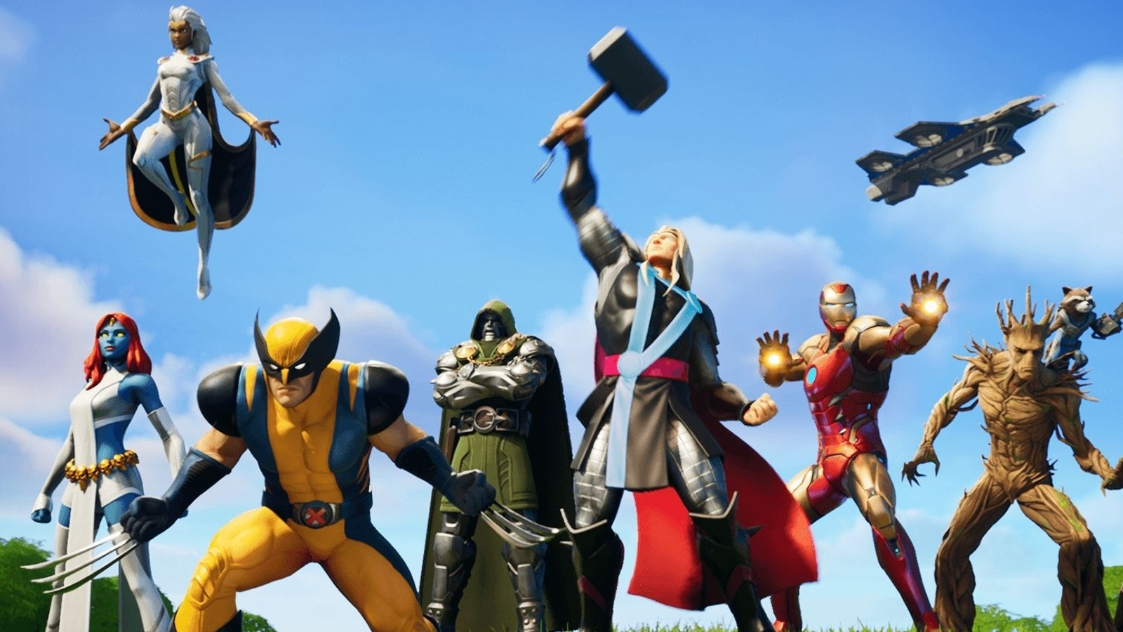 Fortnite Chapter 2 Season 4 Battle Pass skins, including Thor, Groot,  Storm, Mystique and tier 100 skin Iron Man