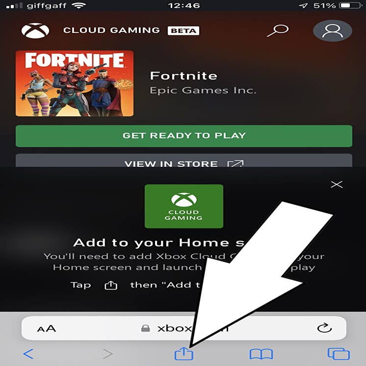 Fortnite volta ao iPhone, via Xbox Cloud Gaming