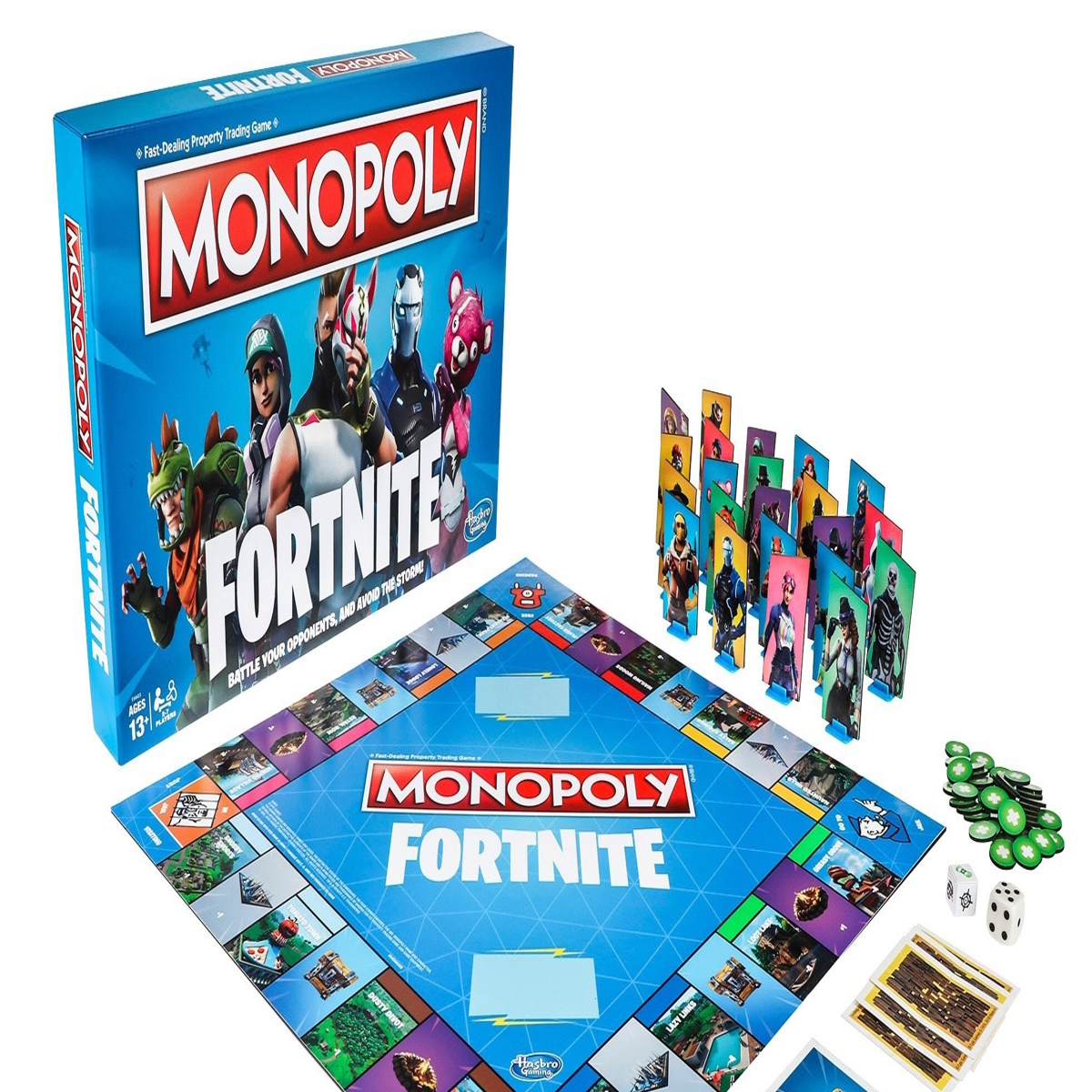 MONOPOLY FORTNITE GAME BOARD 27 NEW CHARACTERS FACTORY SEALED !!