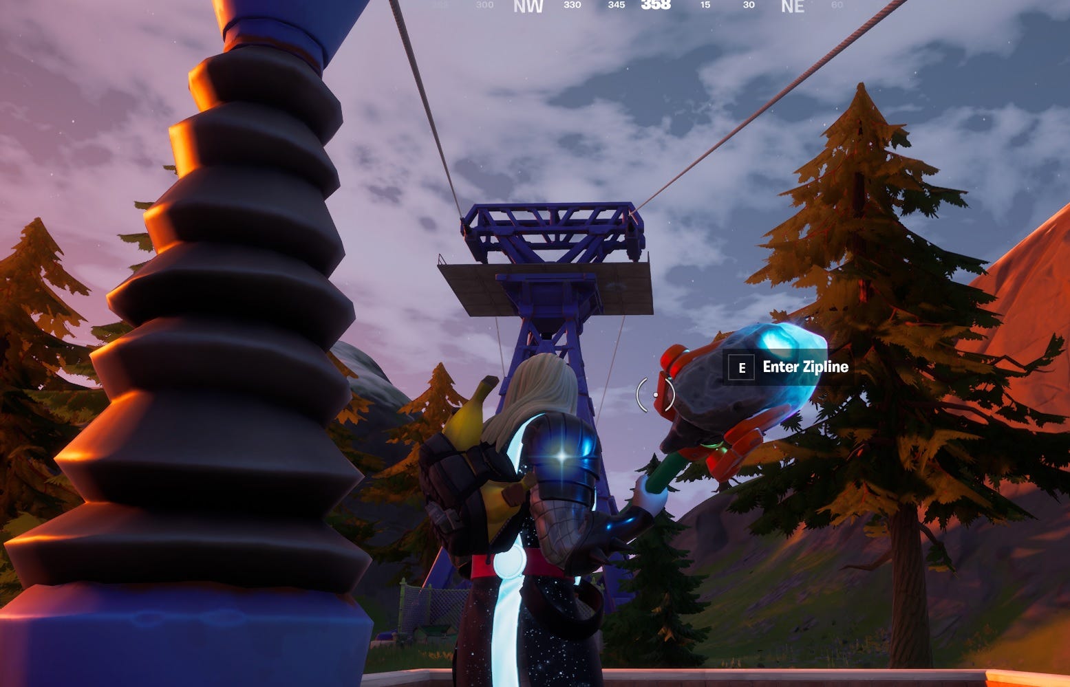 Fortnite: Chapter 2 Season 4 - Ride a Zipline from Retail Row to Steamy ...