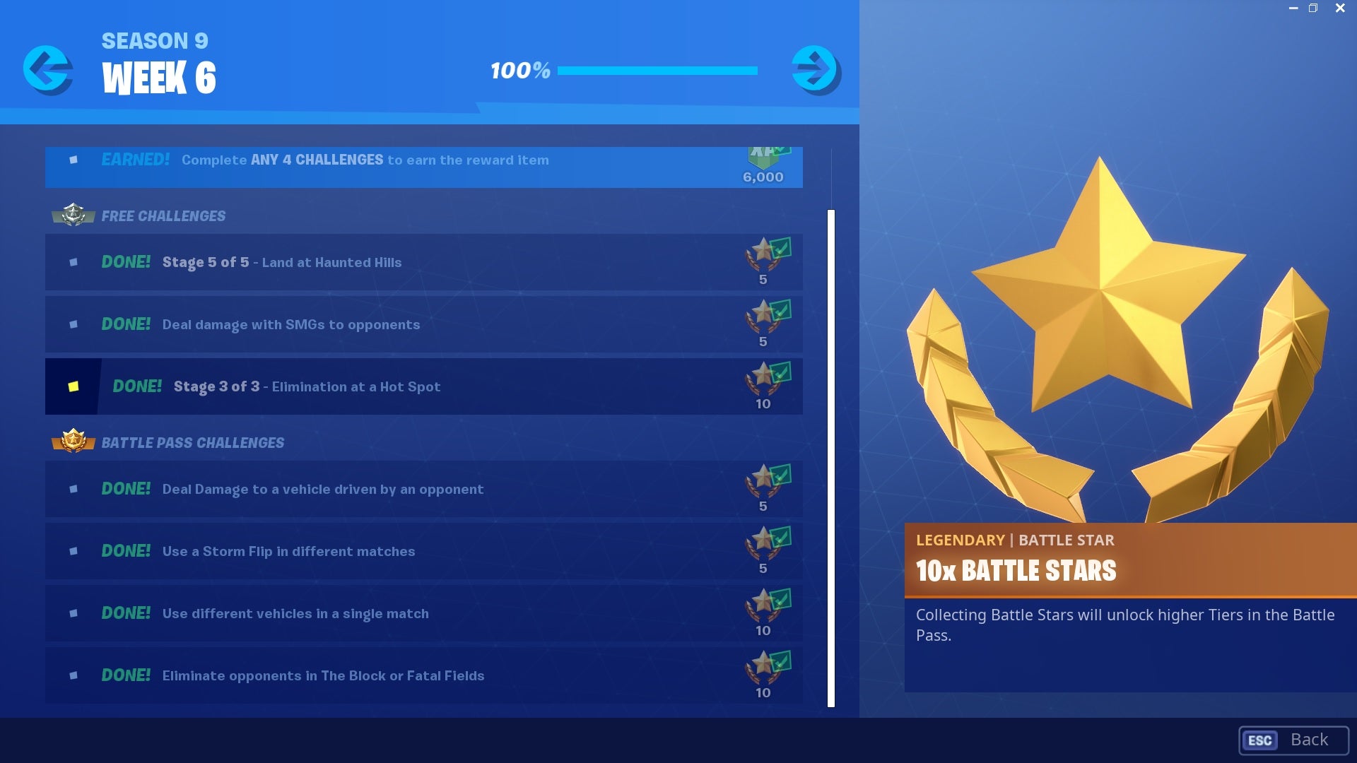 Fortnite week 6 challenges Horde Rush Fortnite Season 9