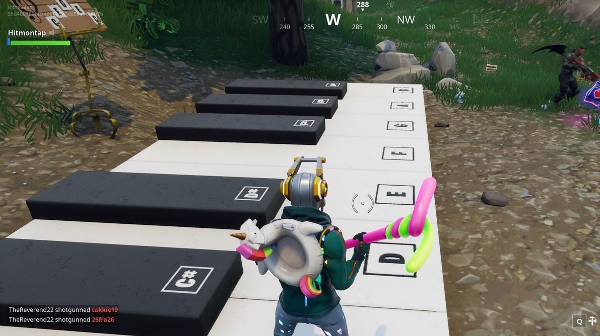 Fortnite Sheet Music en Piano locaties Waar in Pleasant Park en