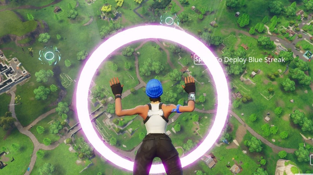 Fortnite Skydive through floating rings explained