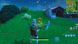 Fortnite Week 5 battle star location: Between a giant rock man, crowned tomato, and encircled tree
