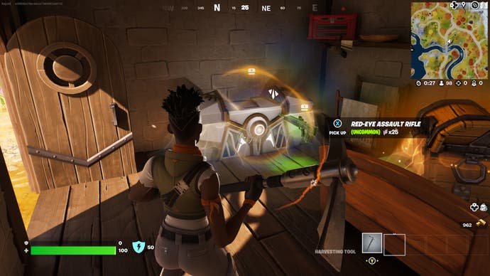 FORTNITE, die Zitadell oathgebundene Truhe drei