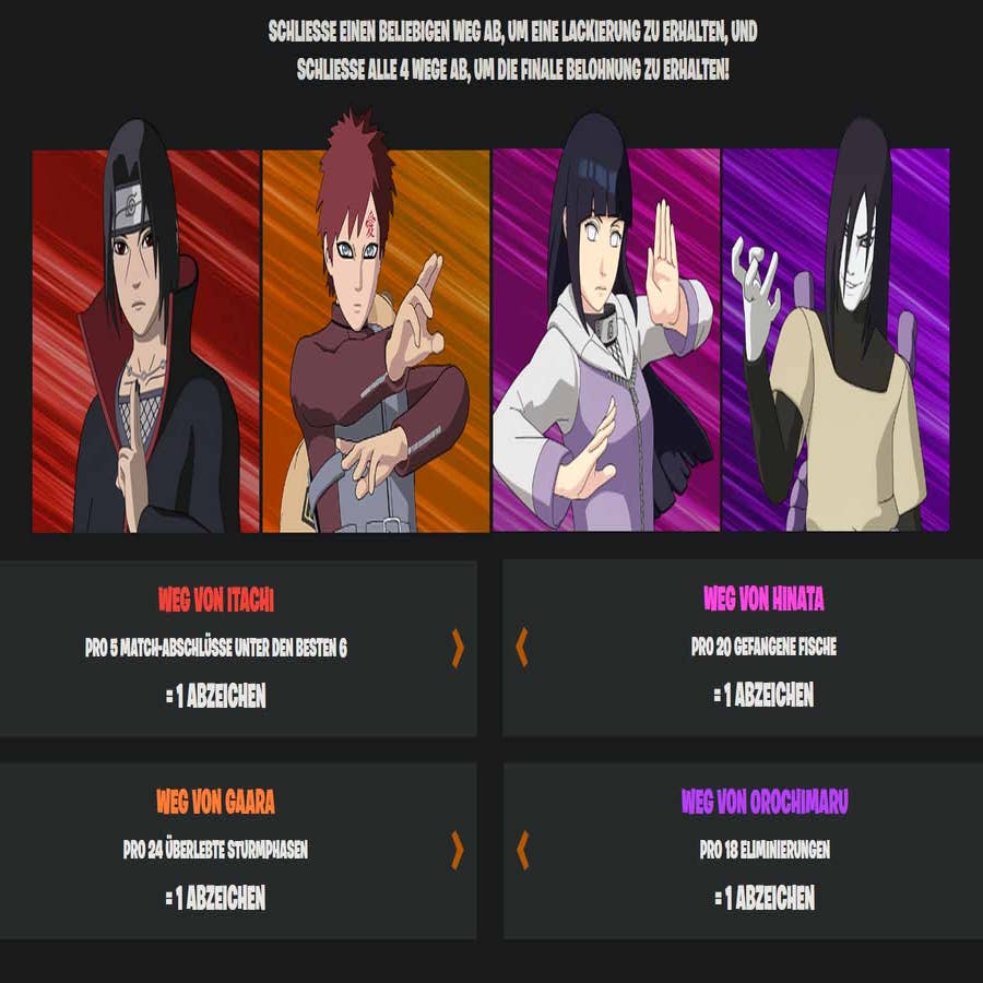Fortnite: Naruto-Skins und Manda-Gleiter bei The Nindo gratis abstauben