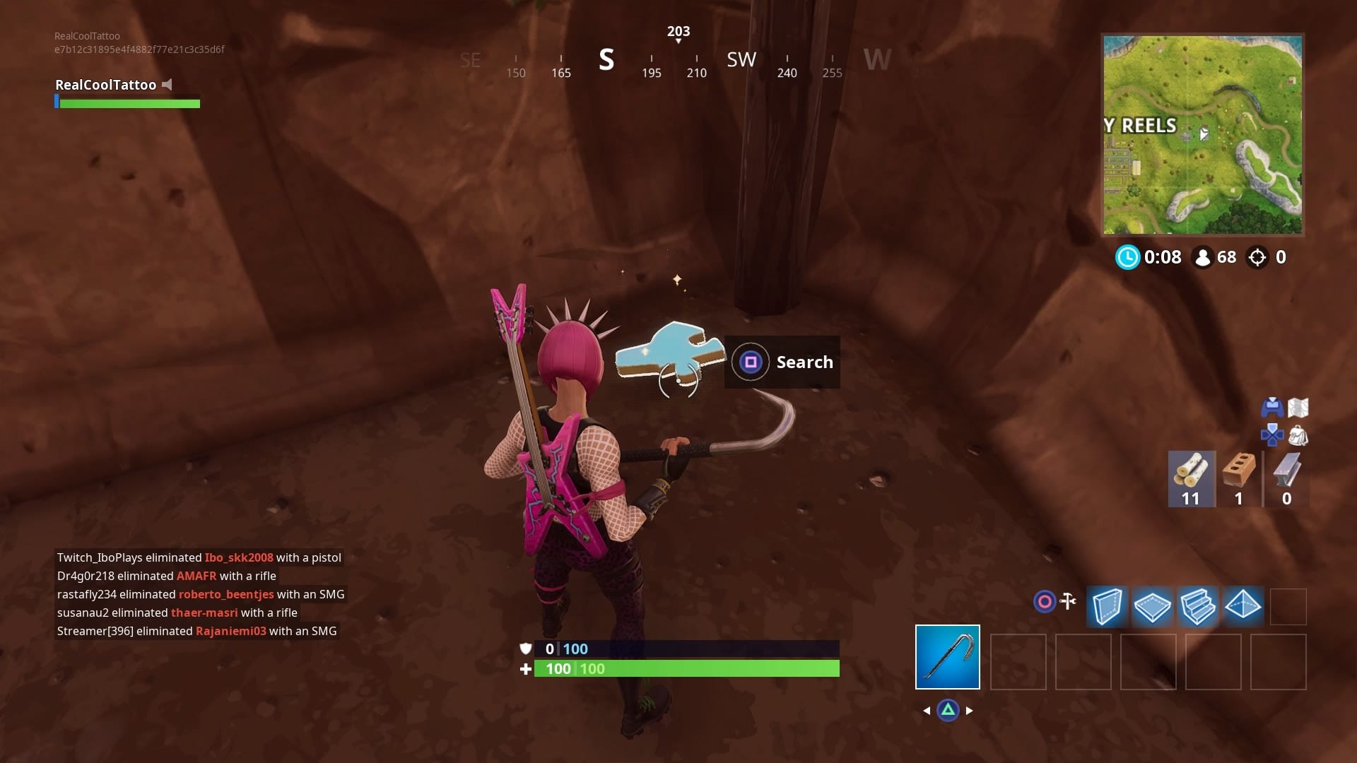 Fortnite Search Jigsaw Puzzle pieces in basements locations with map