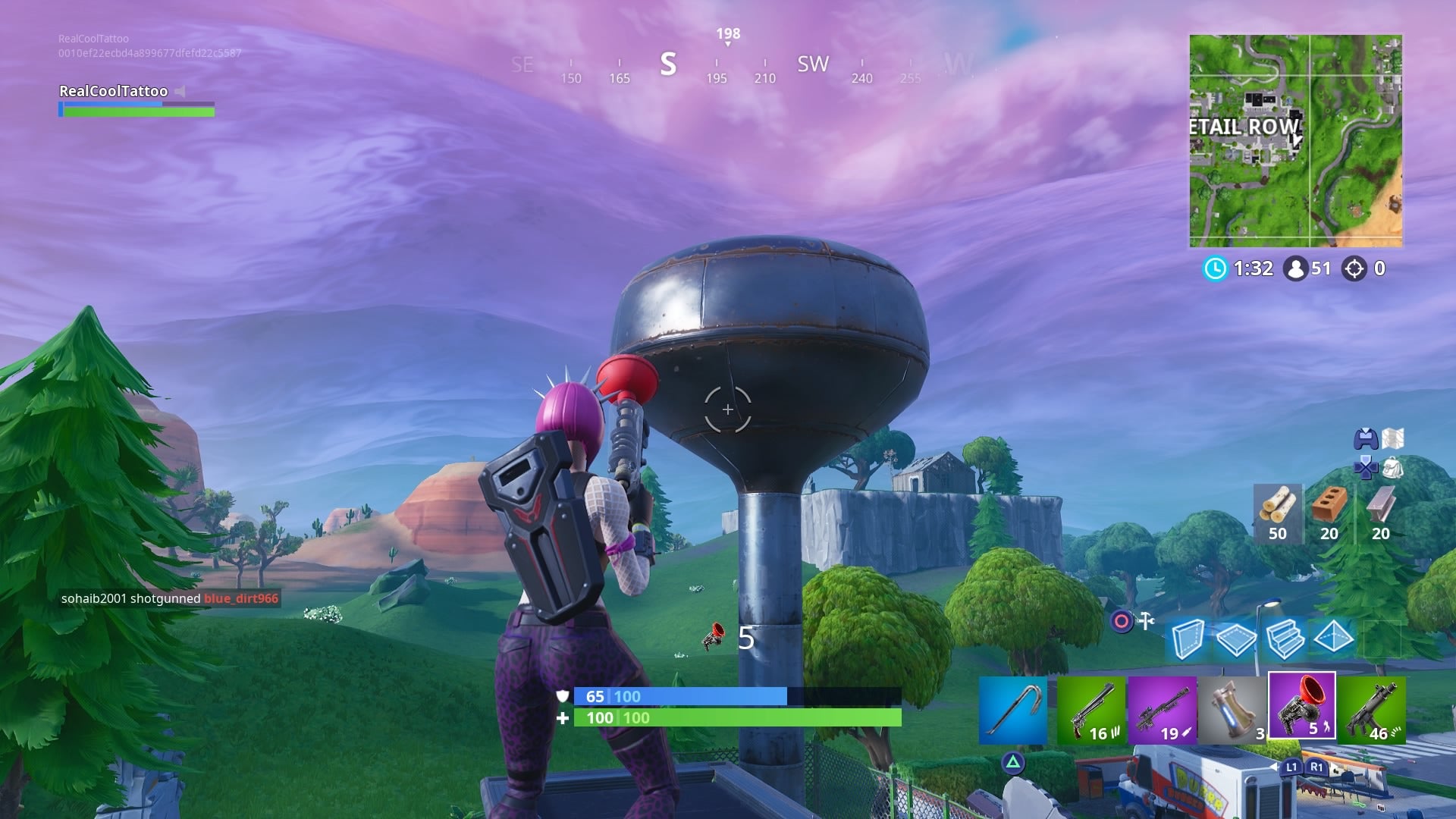 Fortnite Dance on top of a Water Tower Ranger Tower Air Traffic