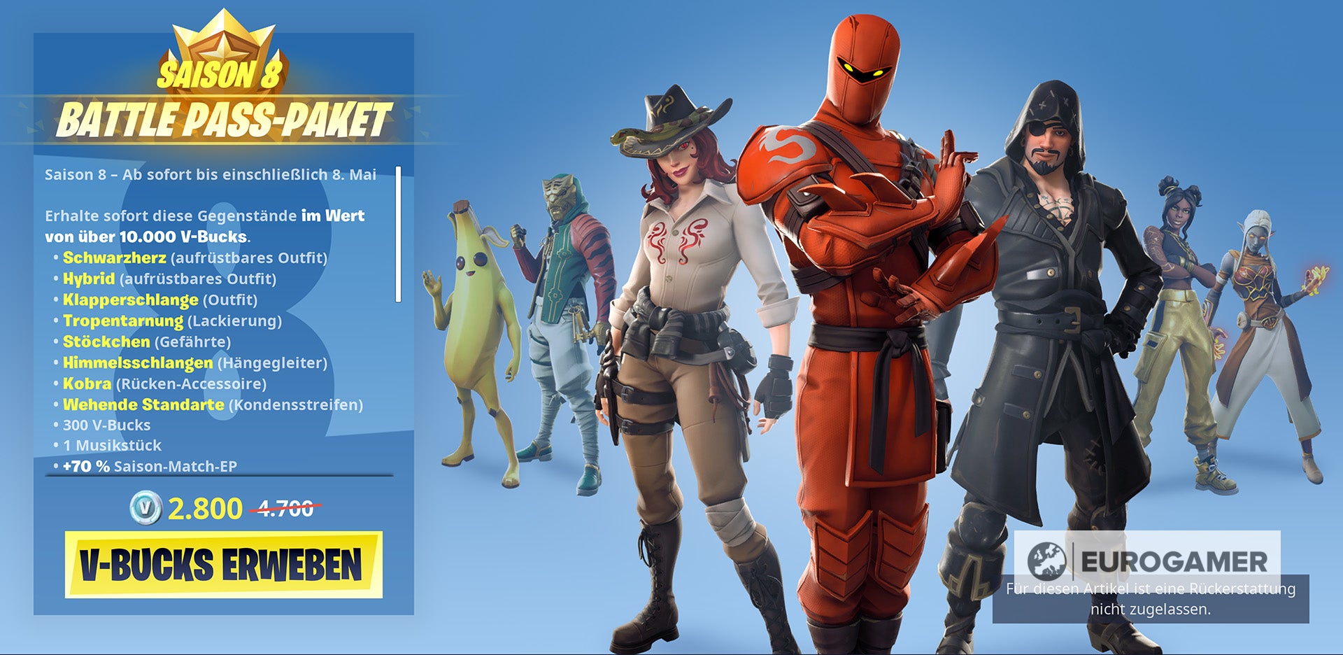 Fortnite: Staffel VIII Pass freigeschaltet - Diese exklusiven ...