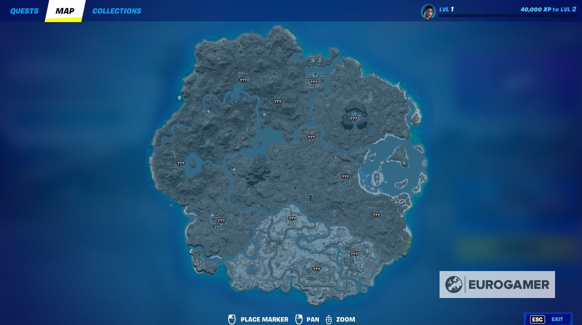 Fortnite Chapter 3 Season 4 map, named locations and landmarks