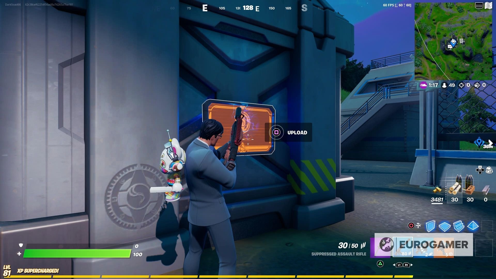 Fortnite How to interact with equipment at any IO radar dish base