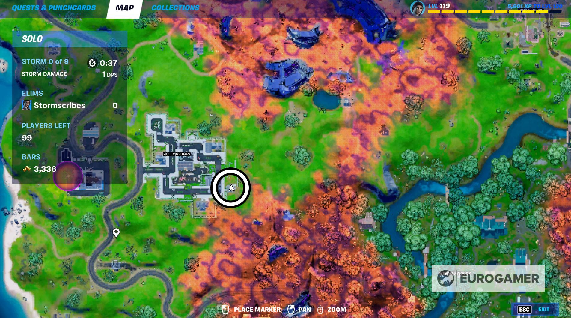 Fortnite Fireplace locations Destroy a fireplace at Lazy Lake, Craggy