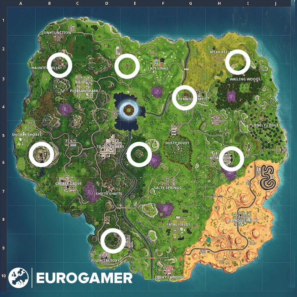 Fortnite Gargoyle locations Where to dance at different Gargoyles