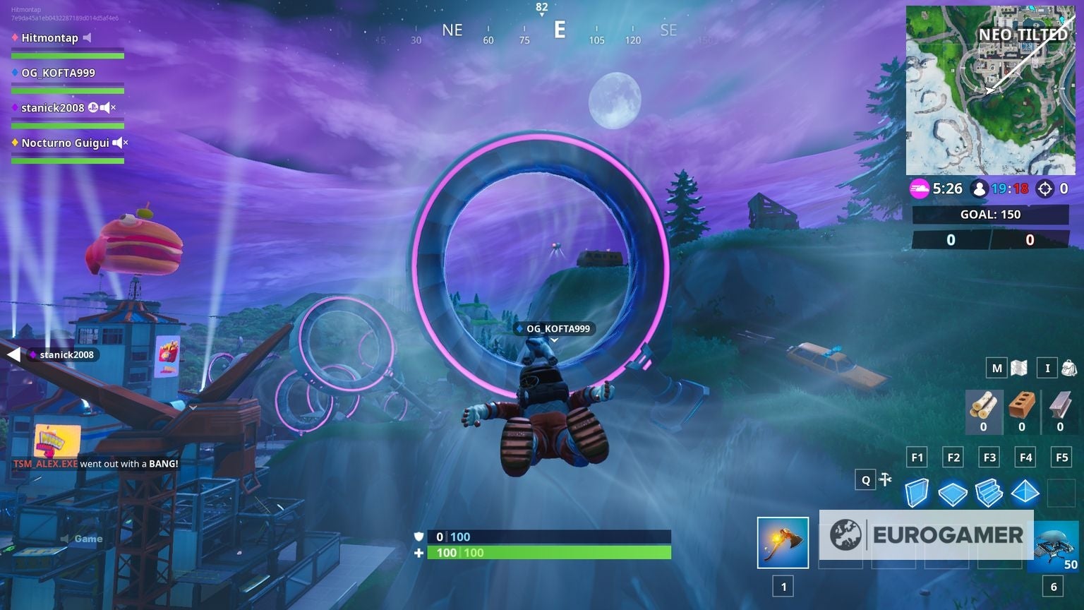 Fortnite Slipstreams how to ride the Slipstream around Neo Tilted and