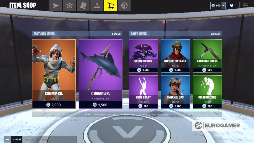 Fortnite Item Shop - August 15 update details | Eurogamer.net