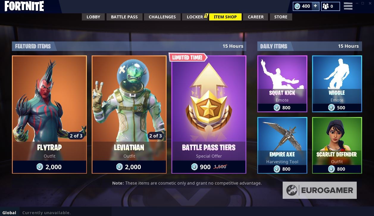 Fortnite Item Shop - August 15 update details | Eurogamer.net