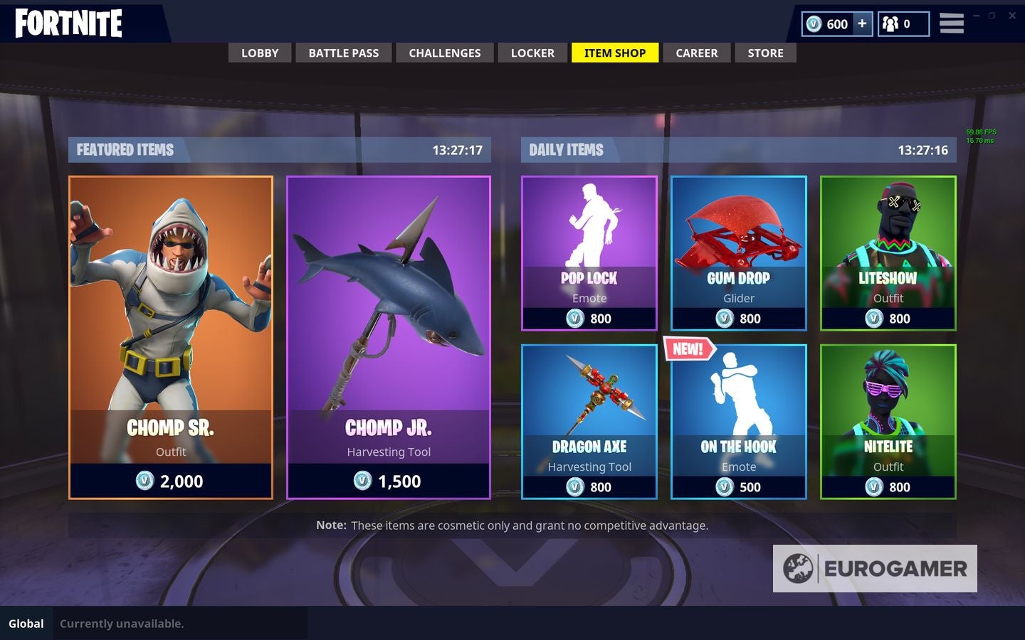 Fortnite item shop on sale jo