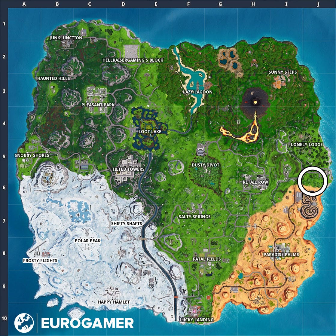 Fortnite Knife Point location - Search where the knife points on the ...