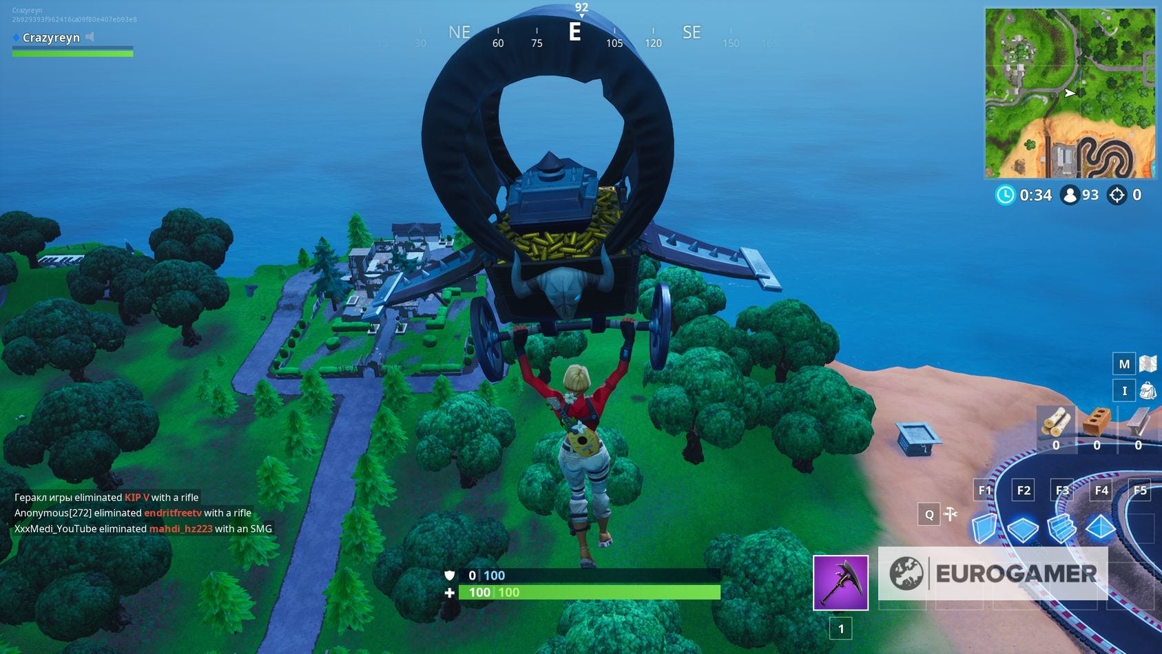 Fortnite Knife Point location - Search where the knife points on the ...