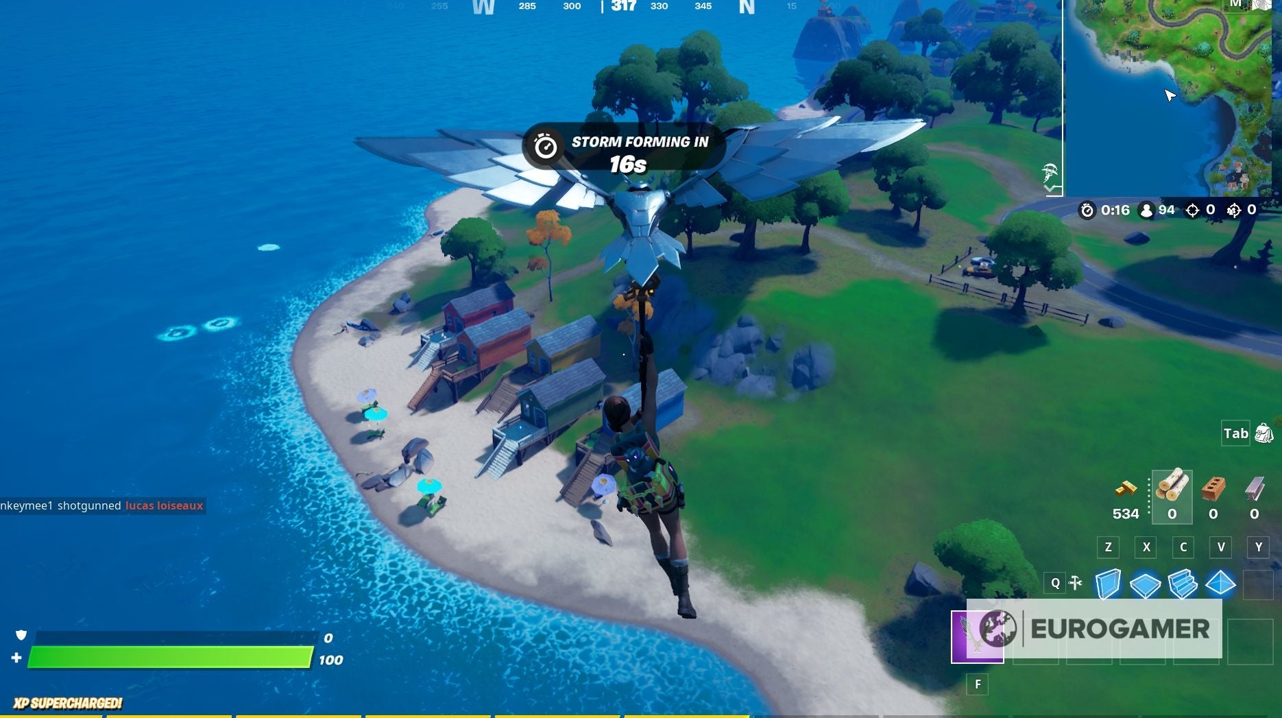 Fortnite Fancy View, Rainbow Rentals and Lockie's Lighthouse