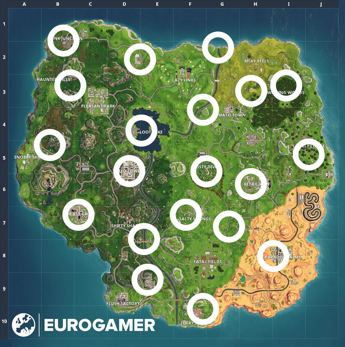 Fortnite Lightning Bolt locations Where to find all floating