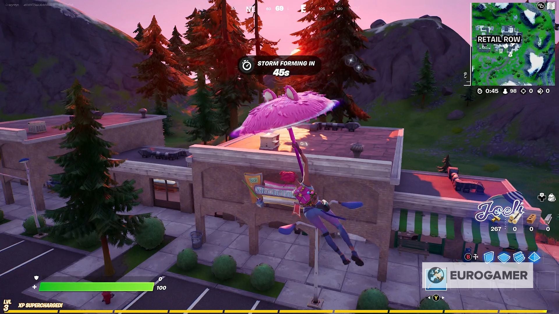 Fortnite Mini Puft locations in Sludgy Swamp Lazy Lake or Retail