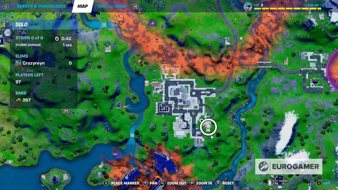 How to use the Fortnite Minimap and its location - GameRevolution