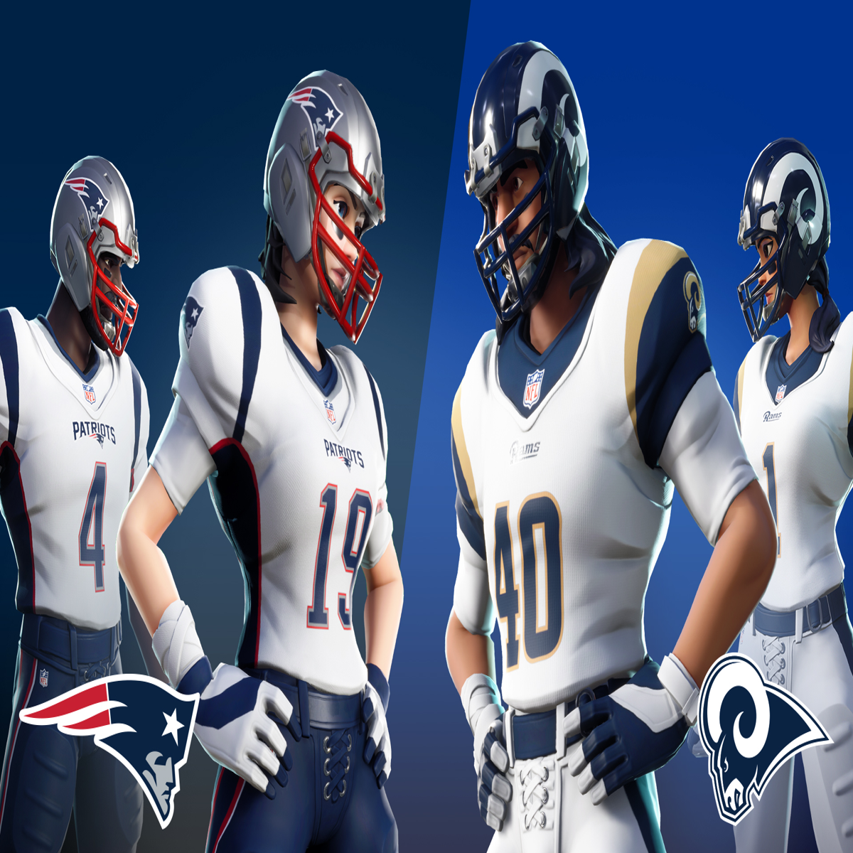 What jerseys are the Patriots, Rams wearing for the Super Bowl