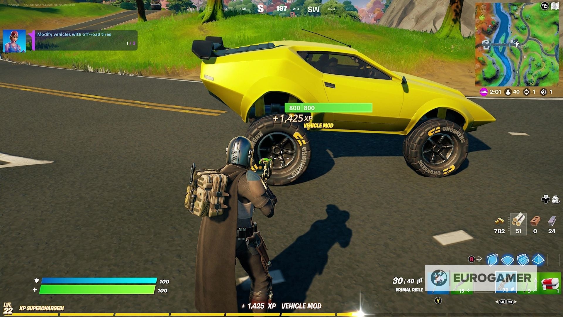 Fortnite OffRoad Tire locations How to get Chonkers OffRoad Tires explained