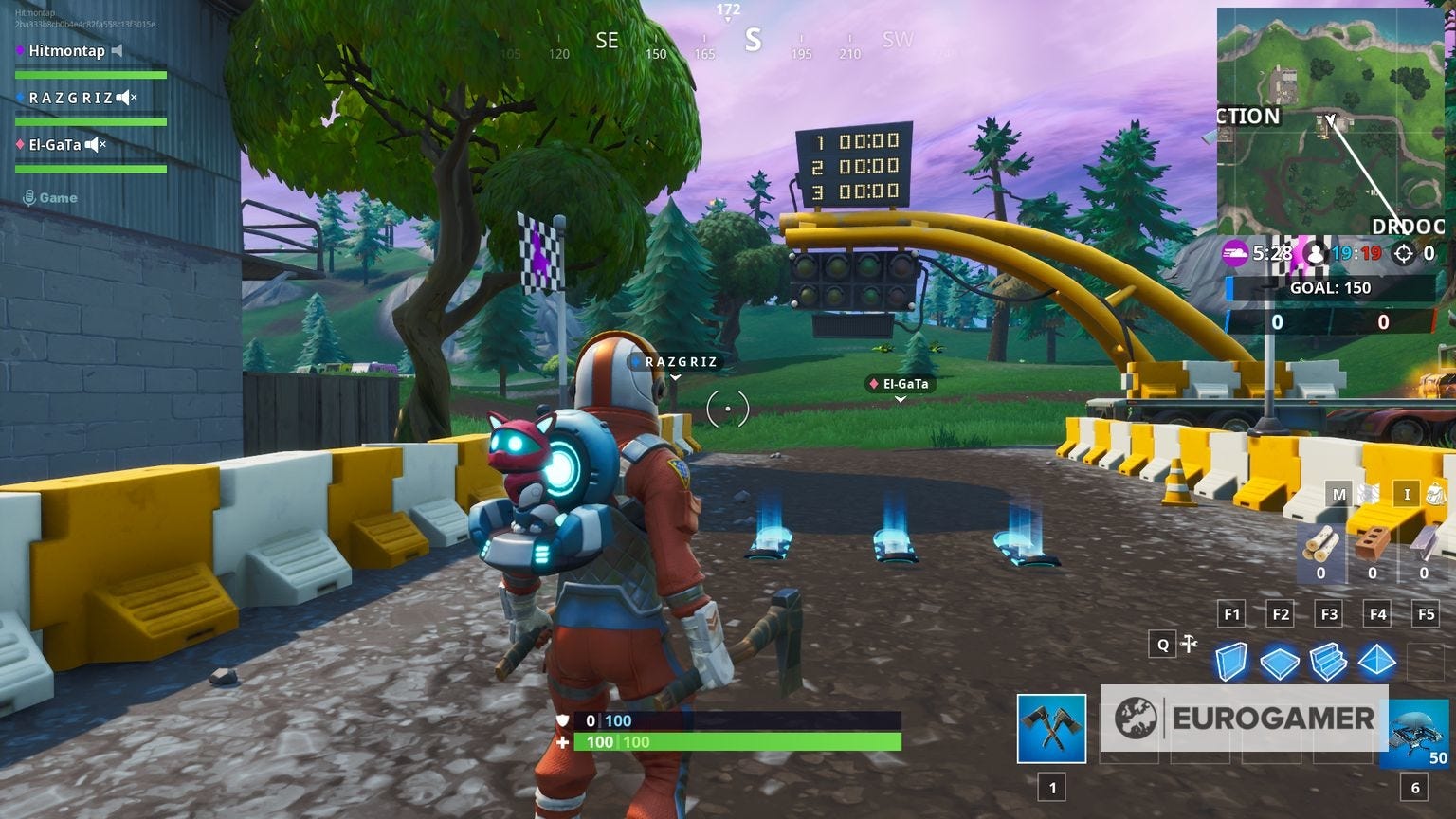 Fortnite Racetrack Fortnite Race Track locations: where to find a desert race track, snowy ...