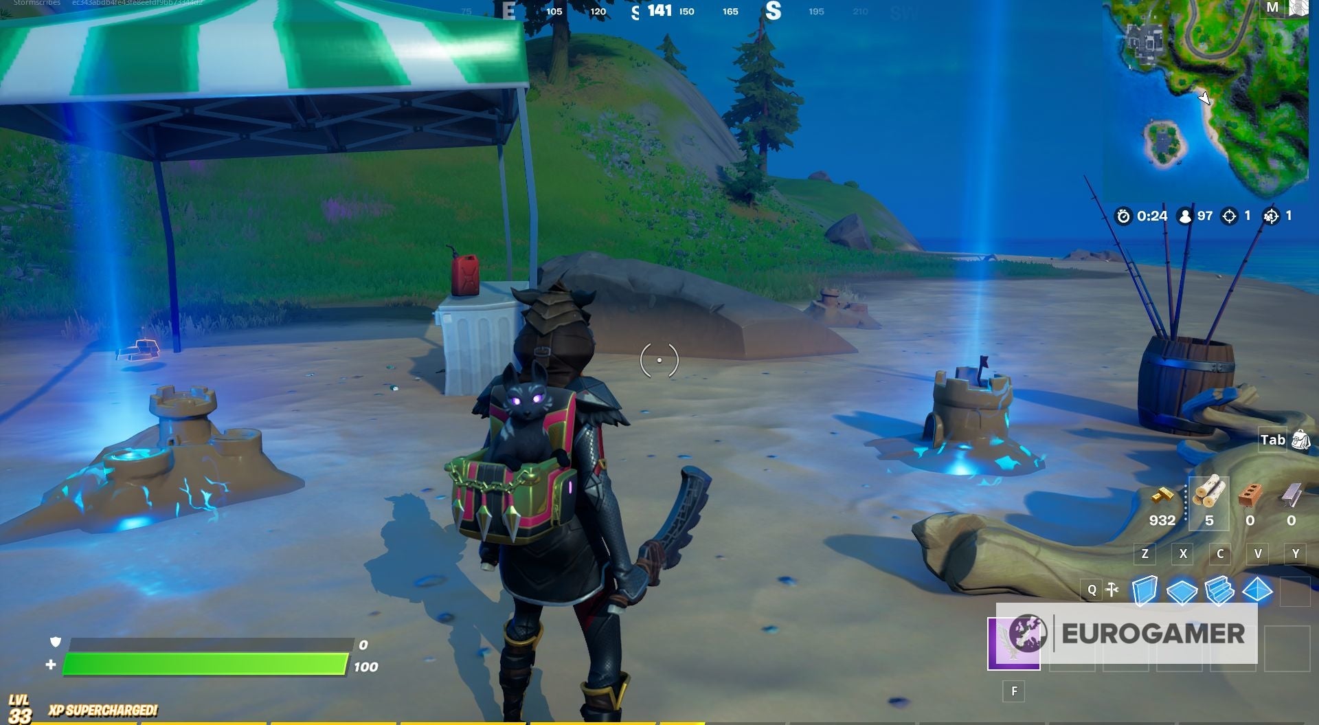 Fortnite Sandcastle locations Where to build and destroy sandcastles