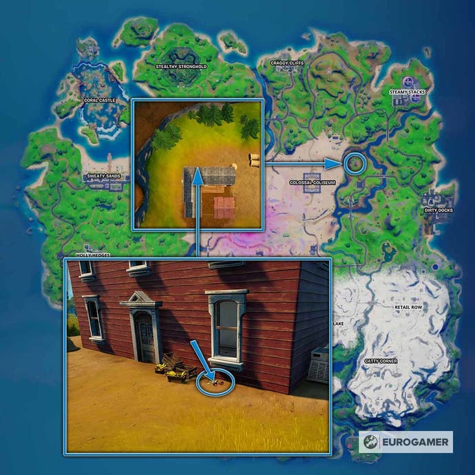 Fortnite Season 5: Rose bei Eisernen Farm oder Obstgarten finden - so geht's | Eurogamer.de