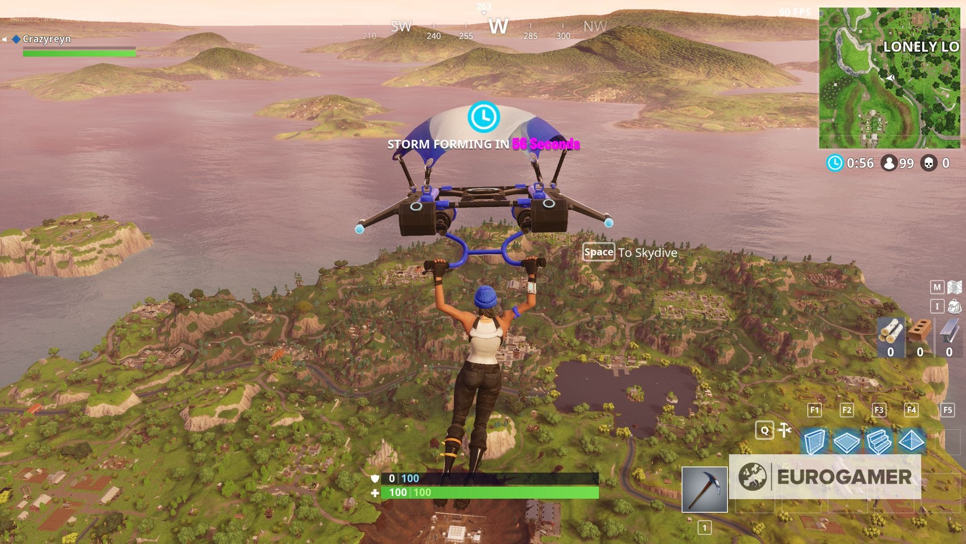 Fortnite Visit the center of different Storm Circles in a single