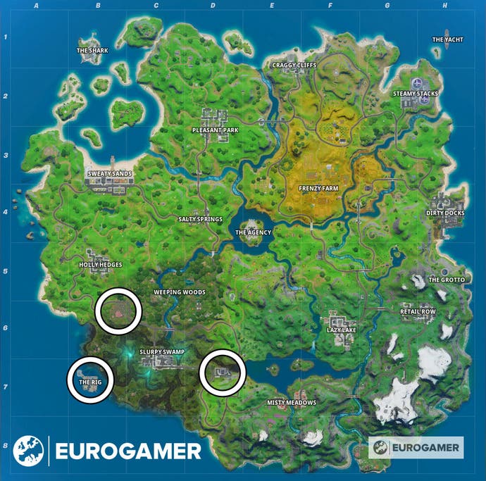 Fortnite The Rig, Hydro 16 and Logjam Woodworks locations explained ...