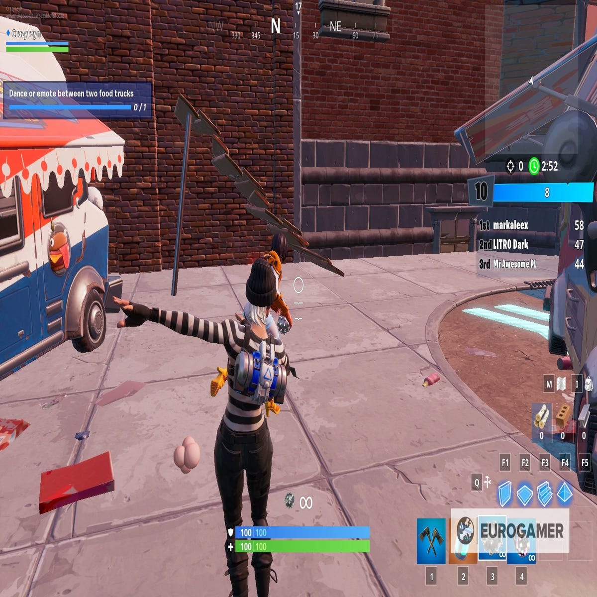 Fortnite Two Food Trucks Location Where To Dance Between Two Food