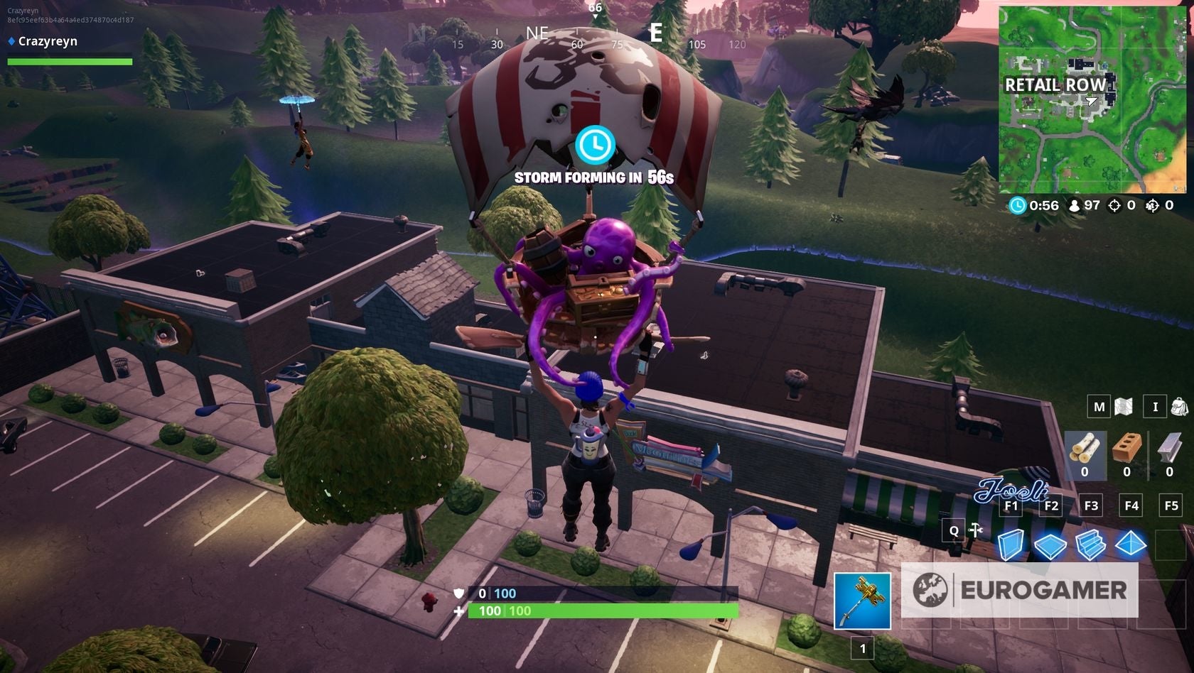 Fortnite Visitor Recording locations White Visitor Scientist skin