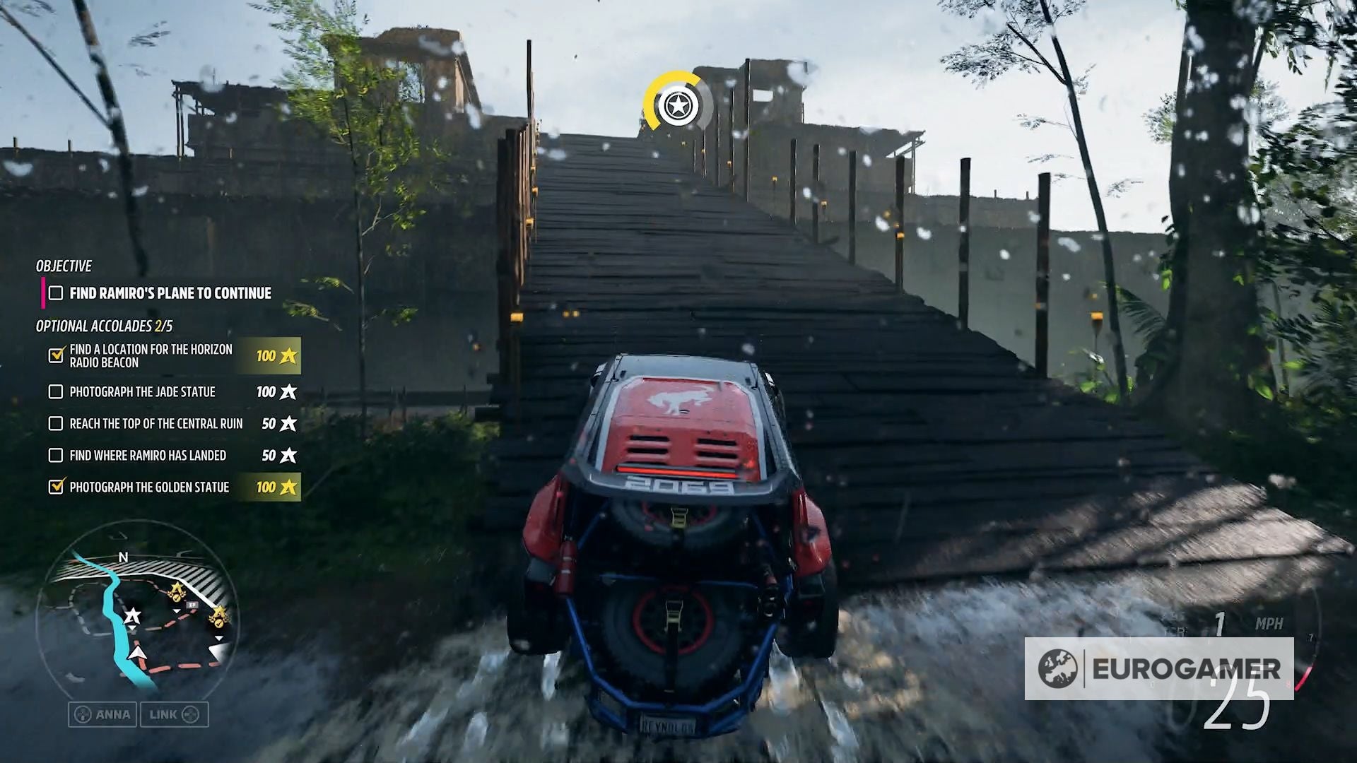 Forza Horizon 5 Tulum objectives radio beacon, jade and golden statue