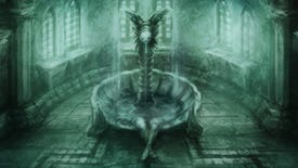 Concept artwork of a room with windows and a creepy fountain in Amnesia: The Dark Descent