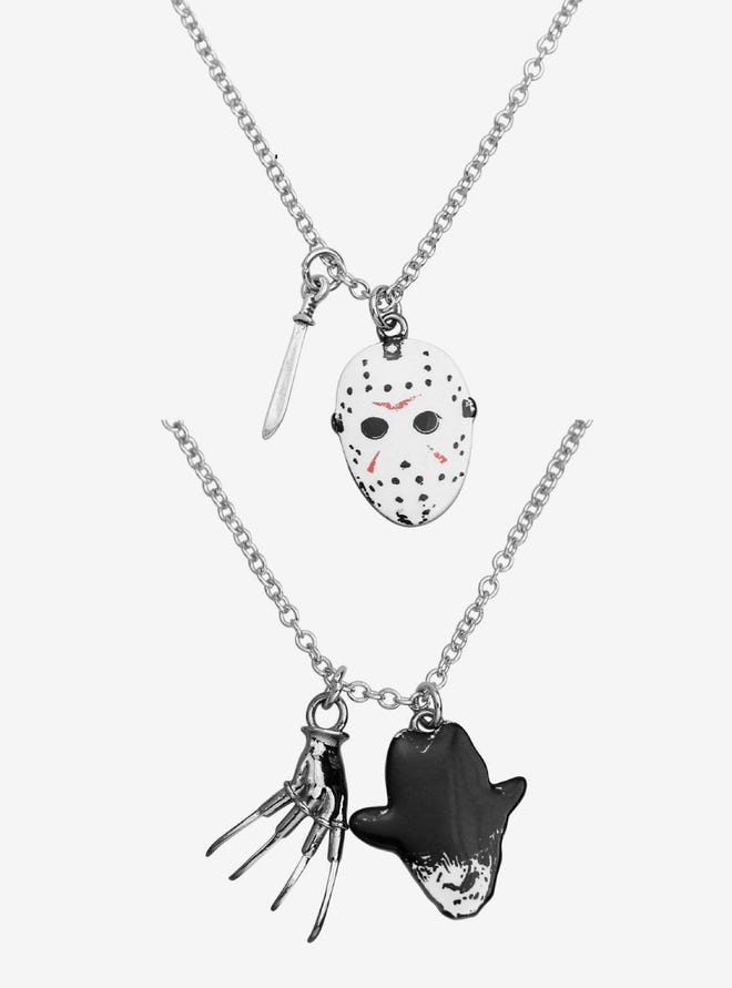 Freddy vs. Jason Icon Best Friend Necklace Set