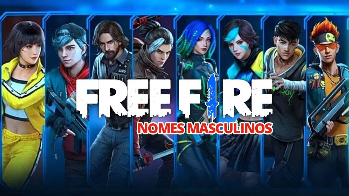 Top nomes masculinos para o Free Fire