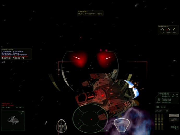 A space battle in Freespace 2