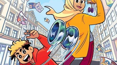 Cropped cover of Freestyle featuring two characters yoyoing