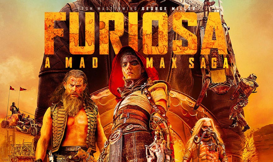 Cropped poster of Furiosa A Mad Max Saga