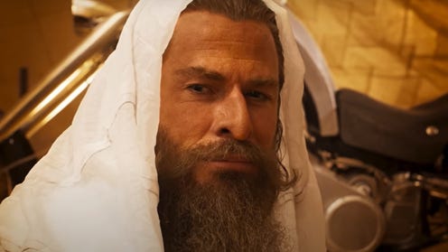 Chris Hemsworth in trailer still in Furiosa