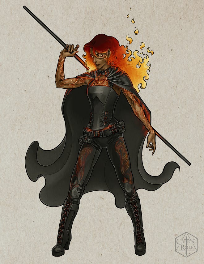 Fy'ra Rai character artwork from Exandria Unlimited