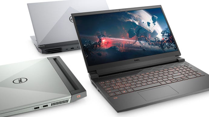 images of dell gaming and work laptops, specifically the g15