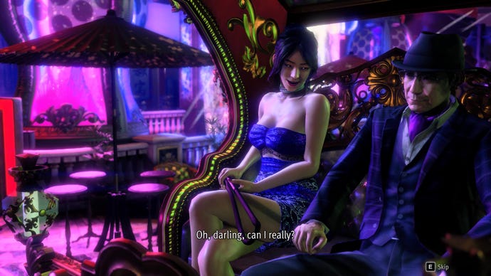 A woman relishes her chance to whip her lackeys in Like A Dragon: Gaiden.