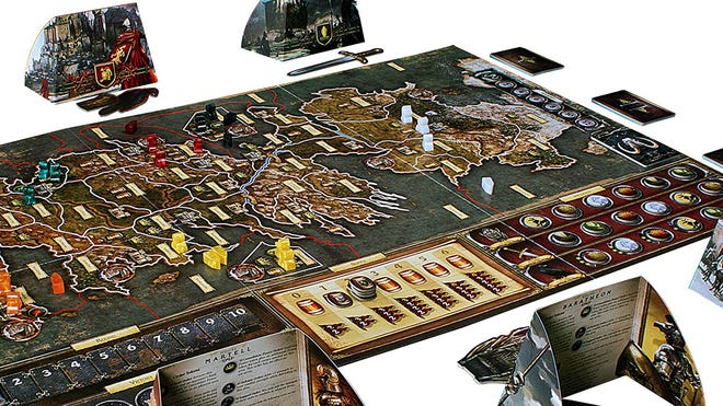 An image of the board and components for A Game of Thrones: The Board Game - Second Edition