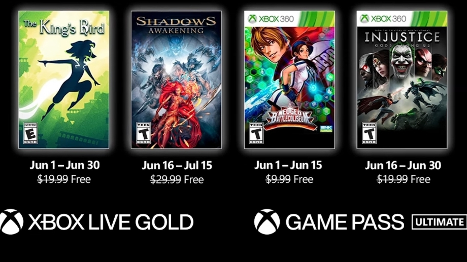 100 jogos grátis para Xbox 360/ONE/SERIES S/X na Live BR (Sem Gold) 