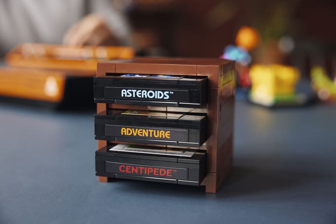 The Lego Atari cartridges.